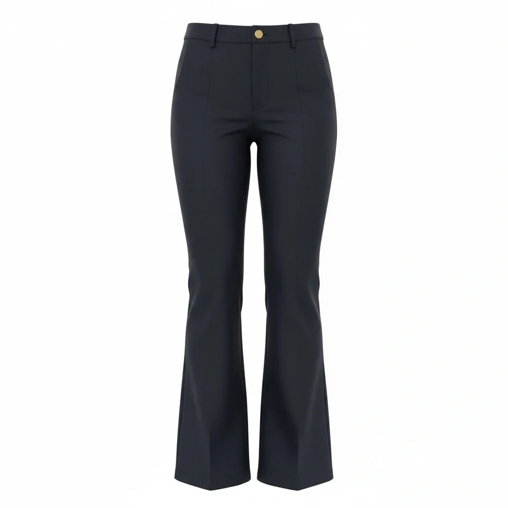 Black Boot Cut Michael Kors Trousers, Size 6